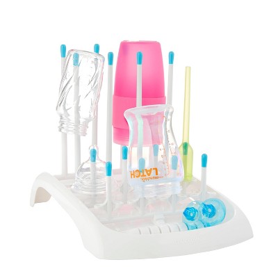 Munchkin Fold Cup and Bottle Drying Rack - White: Freestanding Plastic, Countertop Kitchen Rack