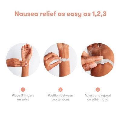 Frida Mom Anti-Nausea Bands- Pressure Point Therapy For Morning Sickness Pregnancy Relief - 2ct