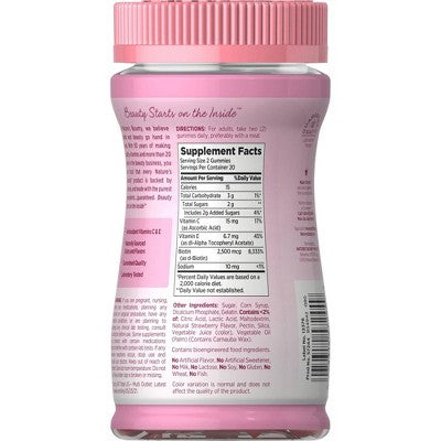 Nature's Bounty Optimal Solutions Hair, Skin & Nails Gummies with Biotin - 40ct