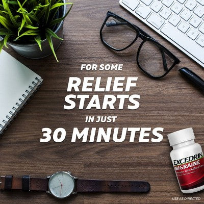 Excedrin Migraine Pain Reliever Caplets - Acetaminophen/Aspirin (NSAID)