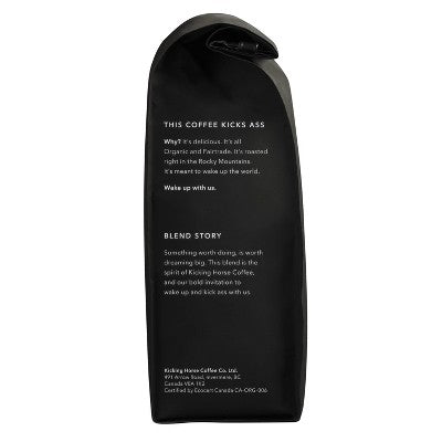 Kicking Horse Coffee Kick *** Dark Roast Fair Trade Certified Organic Ground Coffee - 10oz
