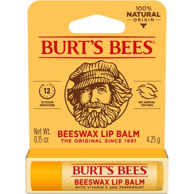 Burt's Bees Natural Origin Beeswax Lip Balm - 0.15oz
