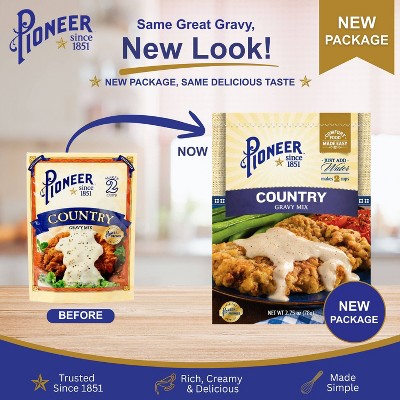 Pioneer Brand Country Gravy Mix 2.75oz: No Artificial Flavors