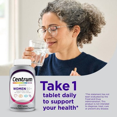 Centrum Silver Women 50+ Multivitamin/Multimineral Supplement Tablets - 100ct