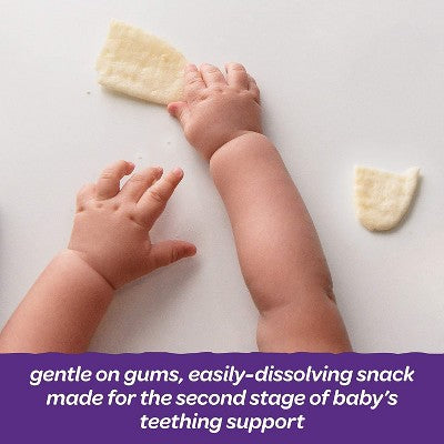 Happy Baby Organic Teethers Blueberry & Purple Carrot Gentle Teething Wafers Baby Snacks - 12ct/1.68oz