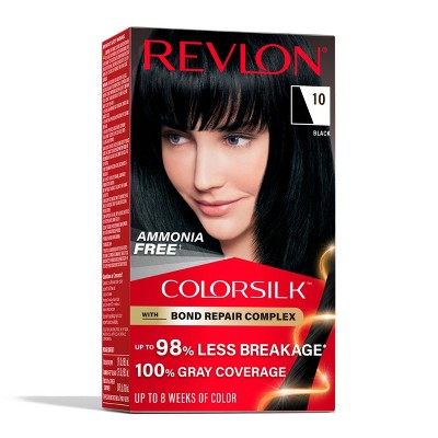 Revlon ColorSilk Permanent Hair Color with Bond Repair Complex - Black