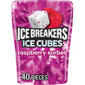 Ice Breakers Ice Cubes Raspberry Sorbet Sugar Free Gum - 40ct