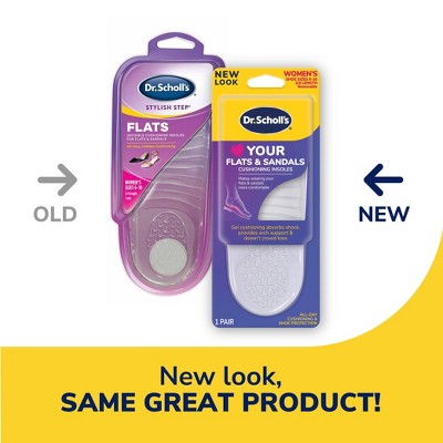Dr. Scholl's  Love Your Flats & Sandals 3/4 Length Insoles - Women's Shoe Size 6-10 - 1 Pair