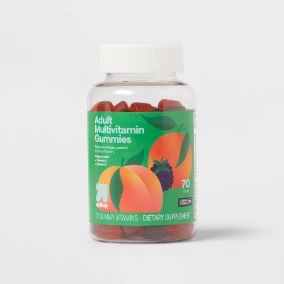 Adult Multivitamin Gummies - Orange, Peach & Berry - up&up™
