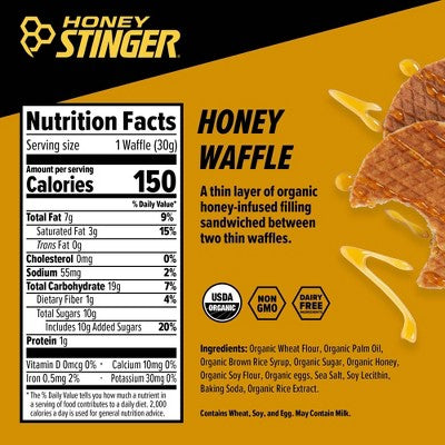 Honey Stinger Organic Honey Energy Waffle - 1pk