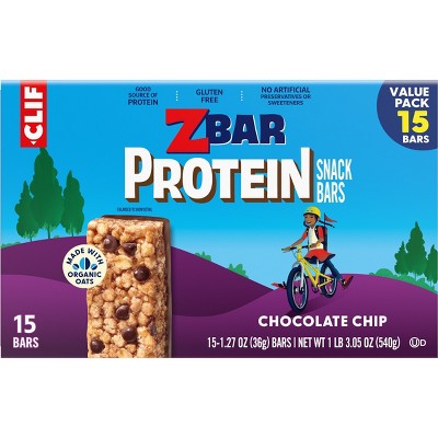 Zbar Protein Gluten Free Chocolate Chip Granola Snack Bars - 5g Protein - 19.05oz/15pk