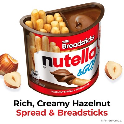 Nutella & Go! Hazelnut Spread & Breadsticks - 1.8oz: Creamy