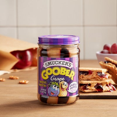Smucker's Goober Peanut Butter and Grape Jelly Stripes - 18oz