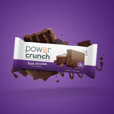 Power Crunch Wafer Triple Chocolate Whey Protein Energy Bars - 13g Protein - 5ct