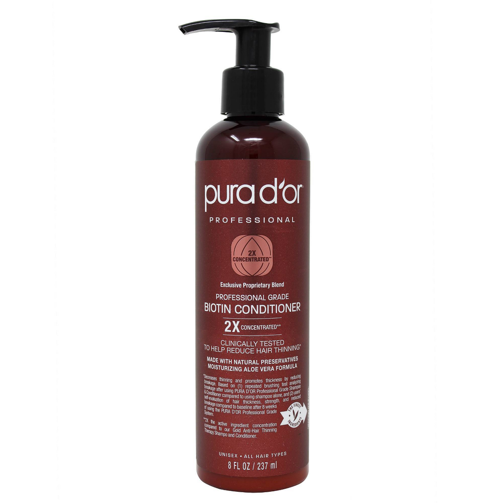 Pura d'or Professional Grade Biotin Conditioner, 8 fl oz