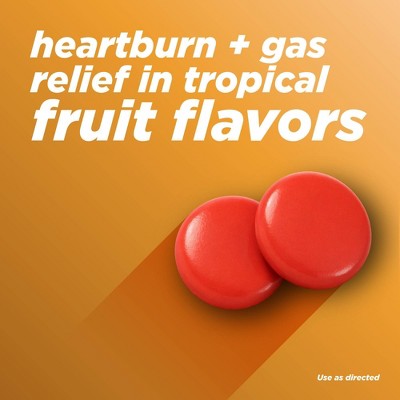 Alka-Seltzer Heartburn + Gas ReliefChews, Antacid Chews for Acid Indigestion Relief - 110ct