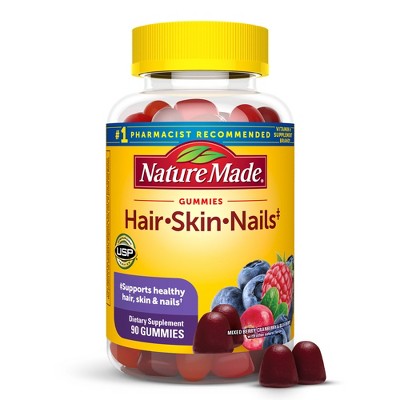 Nature Made Hair, Skin & Nails 2500 mcg Gummies - Mixed Berry - 90ct