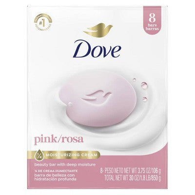 Dove Beauty Pink Deep Moisture Beauty Bar Soap - 3.75oz each
