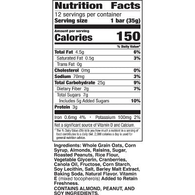 Nature Valley Fruit & Nut Trail Mix Bars - 14.4oz/12ct