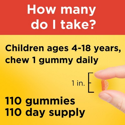 Nature Made Kids First Vitamin C Gummies for Immune Support - Tangerine - 110ct