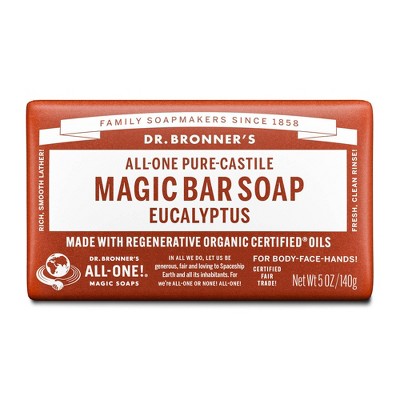 Dr. Bronner's All-One Pure-Castile Magic Bar Soap - Eucalyptus - 5oz