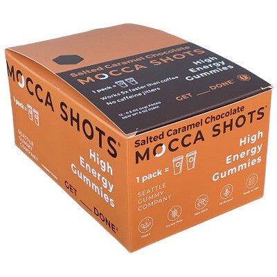 Seattle Gummy Company 200mg Caffeine Energy Vegan Gummies - Salted Caramel - 24 Servings