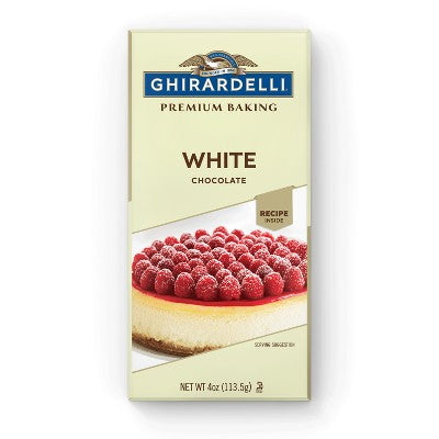 GHIRARDELLI Premium Baking White Chocolate Baking Bar - 4oz: Certified