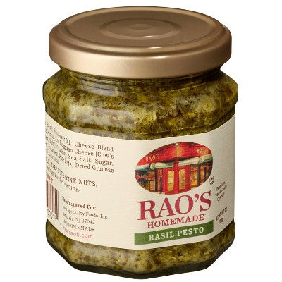 Rao's Homemade Basil Pesto Sauce Premium Quality Flavorful Pasta Sauce and Spread - 6.7 oz