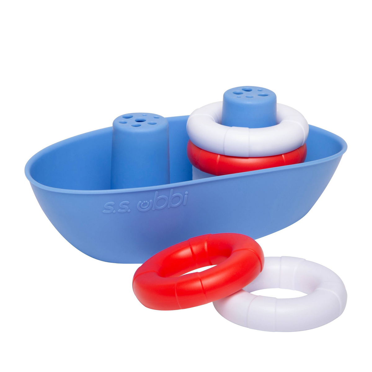 Ubbi Boat and Buoys Bath Toys