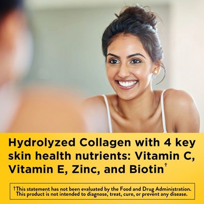 Nature Made Hydrolyzed Collagen Supplement Gummies with Vitamin C, Biotin & Zinc - 60ct