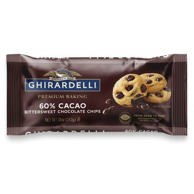 GHIRARDELLI Premium Baking 60% Cacao Bittersweet Chocolate Chips - 10oz