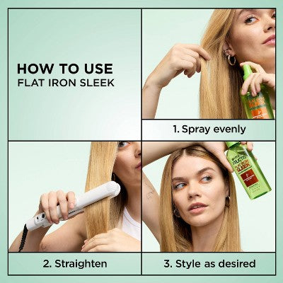 Garnier Fructis Style Sleek & Shine Flat Iron Perfector Flexible Hold Straightening Mist - 6 fl oz