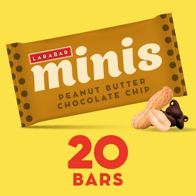 Larabar Mini's Peanut Butter Chocolate Chip - 15.6oz/20ct: Vegan, Gluten-Free, Plant-Based Protein
