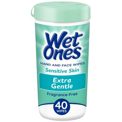 Wet Ones Sensitive Skin Hand Wipes Canister - Unscented - 40ct