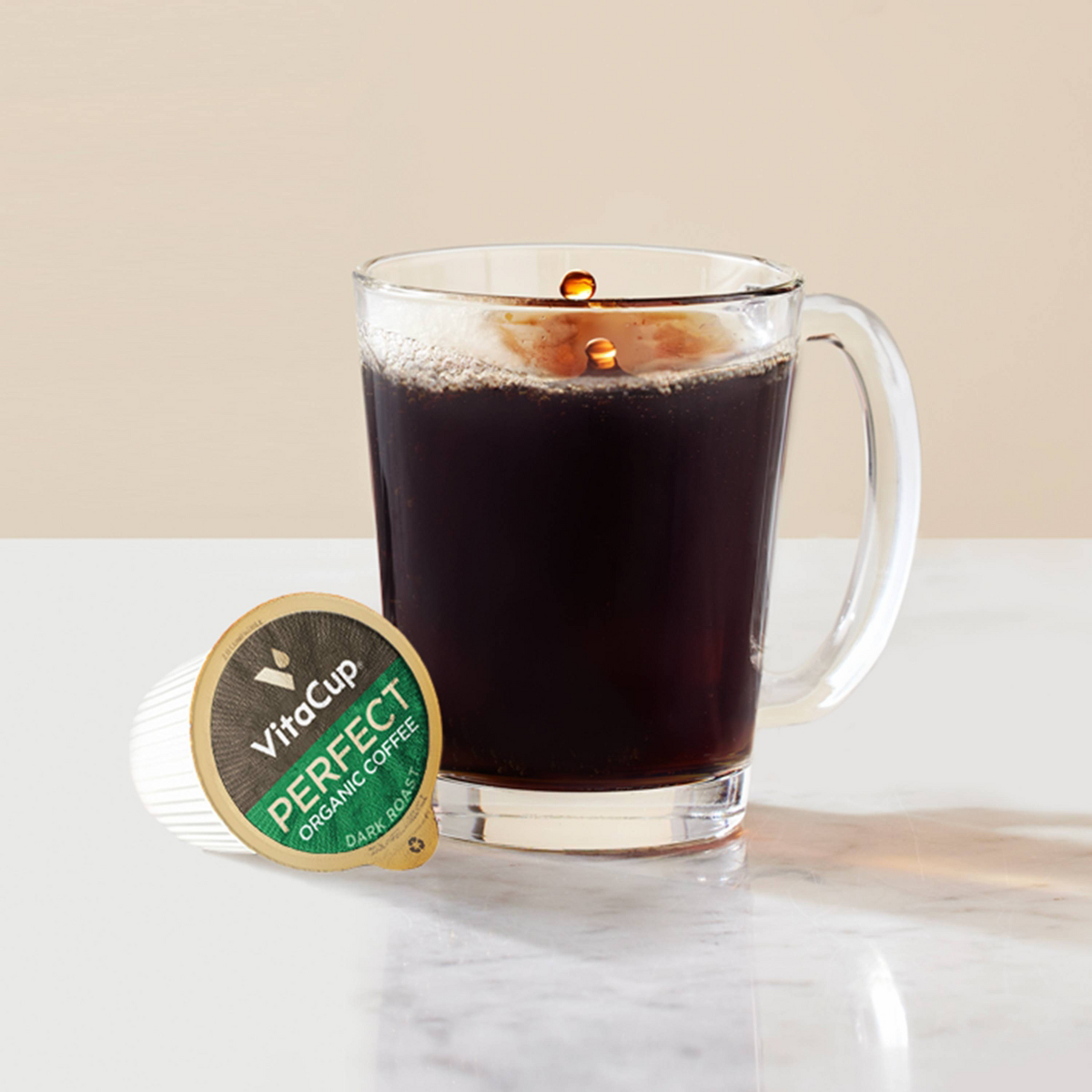 VitaCup Perfect Low Acid Dark Roast Coffee Pods - 18ct