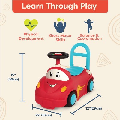B. toys - Ride-On Race Car - Rollin' Riders