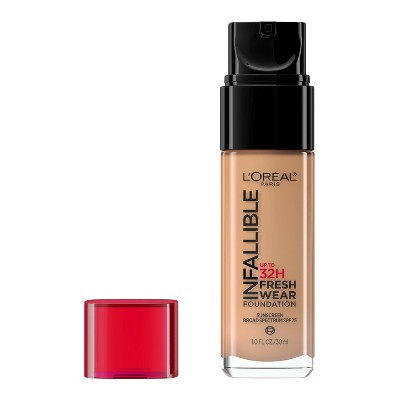 L'Oreal Paris Infallible 32HR Fresh Wear Foundation with SPF 25 - 490 Golden Amber - 1 fl oz
