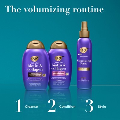 OGX Biotin & Collagen Extra Strength Volumizing Shampoo for Fine Hair - 13 fl oz