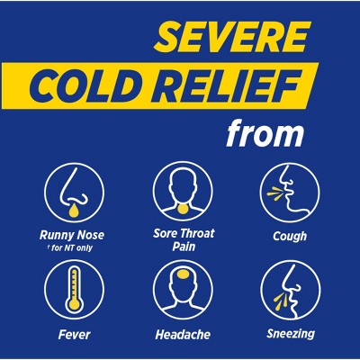 Theraflu Multi-Symptom Severe Cold Relief Day & Night Powder - Honey Lemon​ - 12ct: Contains 650mg Acetaminophen