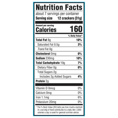 Chicken in a Biskit Original Baked Lunch Snack Crackers - 7.5oz