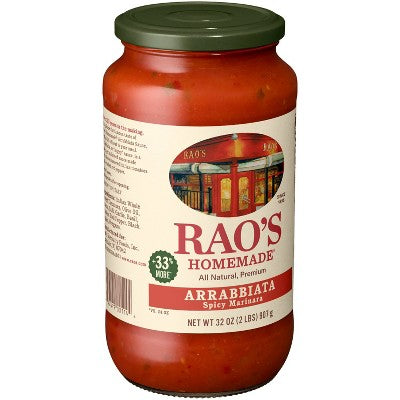 Rao's Arrabbiata Sauce - 32oz: All, No Artificial Colors, Mild Spice Level