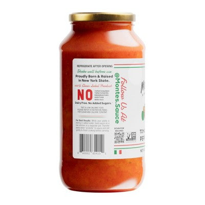 Monte's Tomato and Sweet Pepper Sauce - 24oz: Gluten-Free