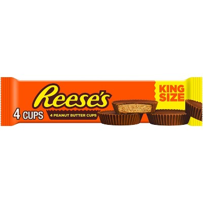 Reese's Milk Chocolate King Size Peanut Butter Cups Candy - 2.8oz/4ct