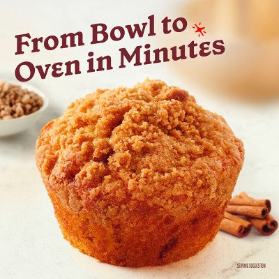 Betty Crocker Cinnamon Streusel Muffin Mix - 13.9oz: No Artificial Sweeteners, No High Fructose Corn Syrup