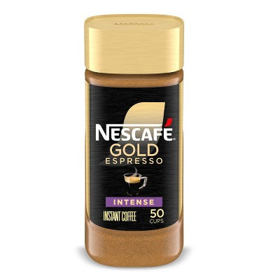 Nescafe Gold Espresso Roast Intense Instant Coffee - 3.5oz: Arabica Beans, Limited Ingredients