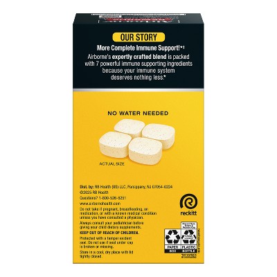 Airborne Immune Support Chewable Tablets with Vitamin C & Zinc - Citrus - 96ct