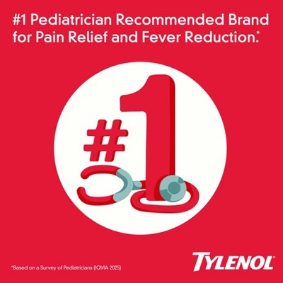 Children's Tylenol Dye-Free Pain + Fever Relief Liquid - Acetaminophen - Cherry - 4 fl oz