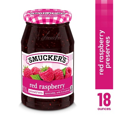Smucker's Red Raspberry Preserves - 18oz