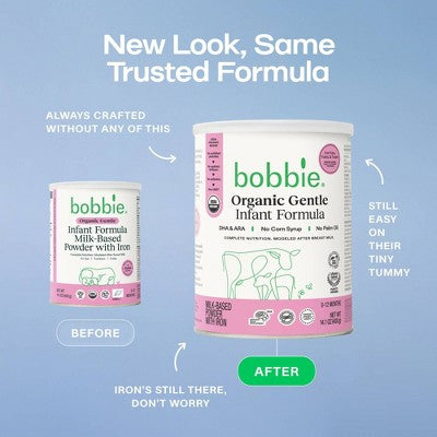 Bobbie Organic Gentle Infant Formula - 14.1oz