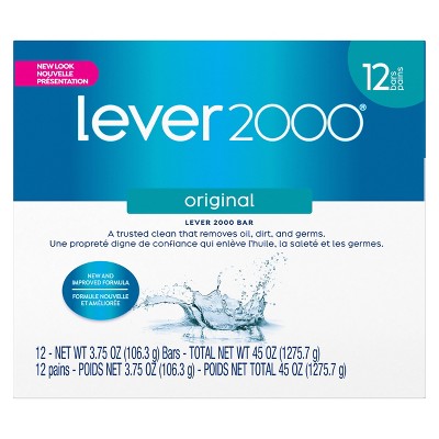 Lever 2000 Original Scent Bar Soap - Scented - 3.75oz/12pk